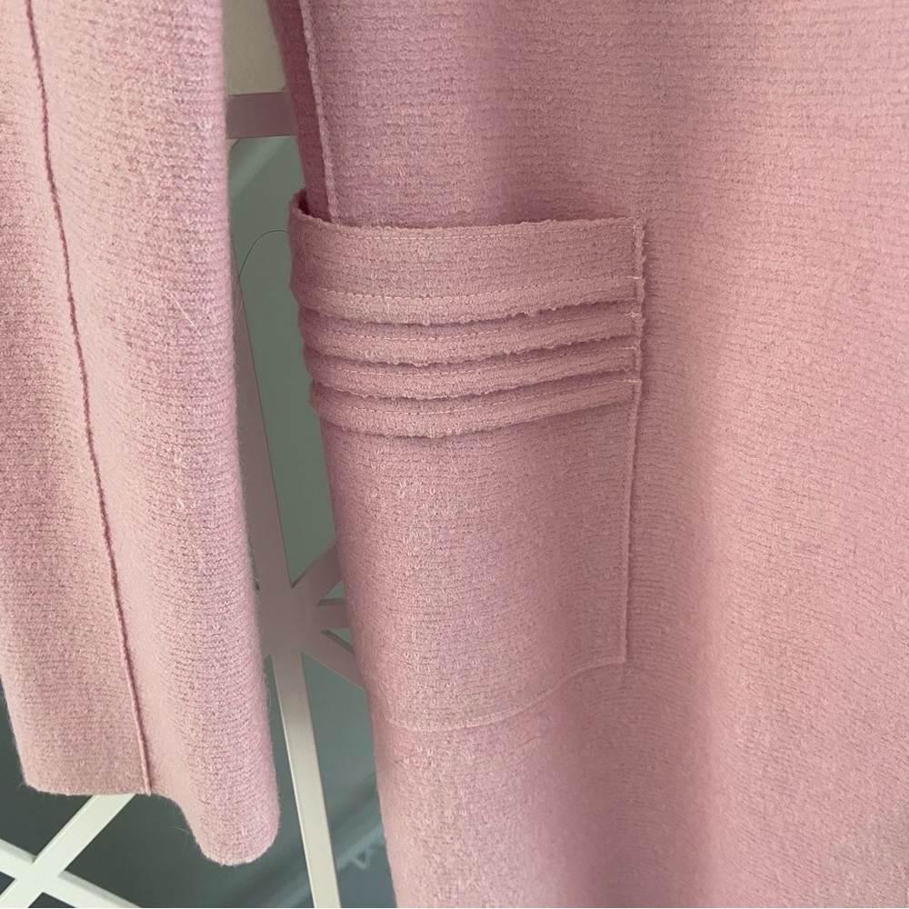 Sentaler Alpaca Wool Coat XS Pink Lightweight Coat Luxury Designer EUC - Picture 7 of 10
